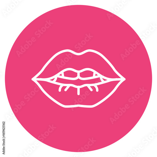 Mouth icon vector image. Can be used for Human Anatomy.