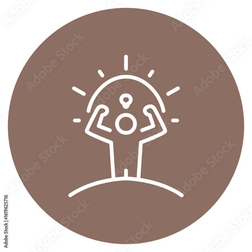 Perseverance icon vector image. Can be used for Personality Traits.