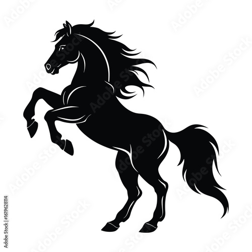 horse silhouette vector