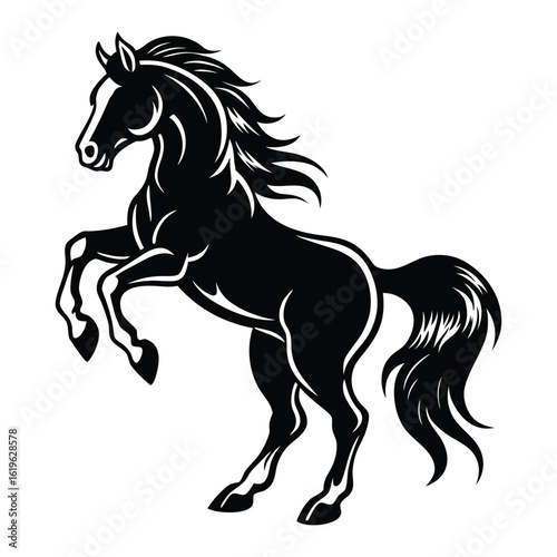 horse silhouette vector