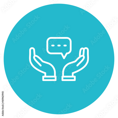 Feedback icon vector image. Can be used for Contact Us.