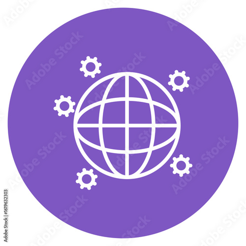Contagious Globe icon vector image. Can be used for Infectious Diseases.