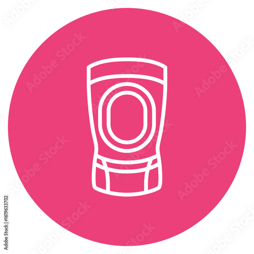 Kneepad icon vector image. Can be used for Rugby.