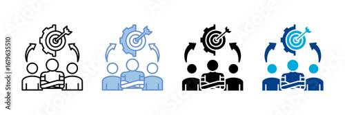 Goal Alignment  Icon Set Multiple Style Collection