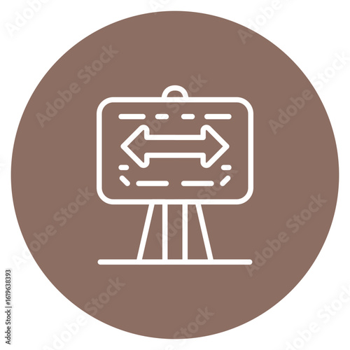 Signboard icon vector image. Can be used for Shoemaker.
