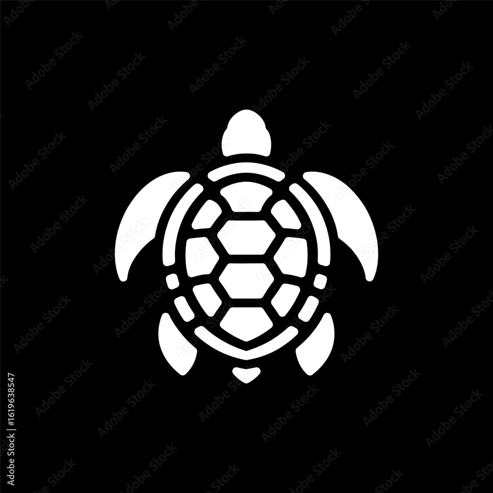 Obraz premium Simple Turtle Branding Logo Idea