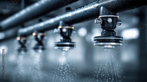 Wallpaper Mural Industrial spray nozzles Torontodigital.ca
