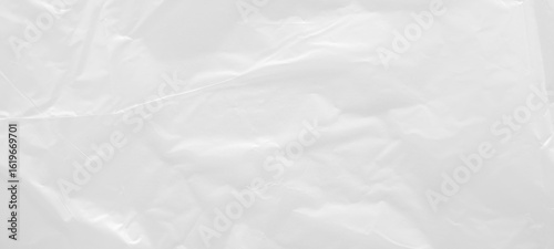 White transparent plastic bag texture background