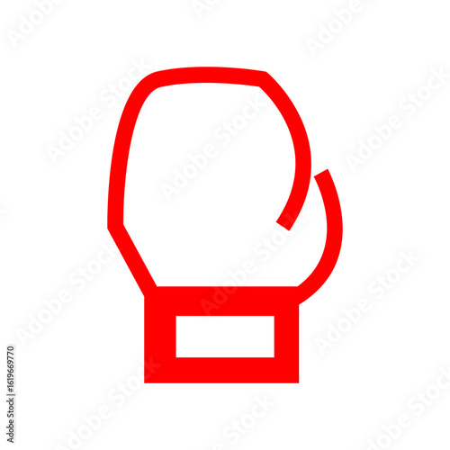 red boxing gloves vector
