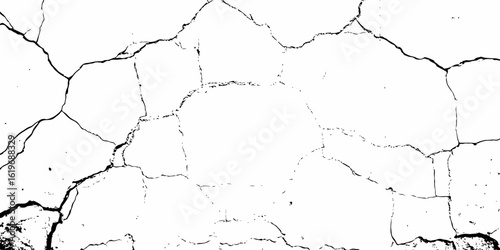 white surface with a network of black cracks running across it creating a distressed and aged effect and aged texture with a grungy and abstract feel