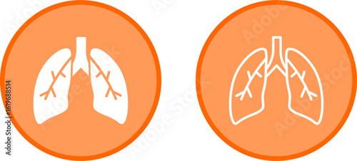 Lungs Vector Icon