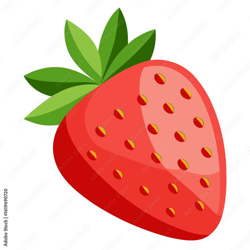 Obraz premium strawberry on a white background
