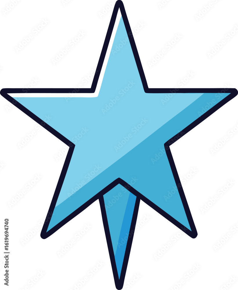 Fototapeta premium frozen star icon on transparent background