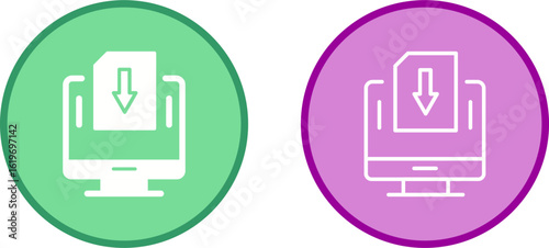 Down Vector Icon