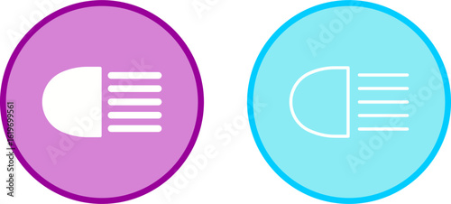 Headlight Vector Icon