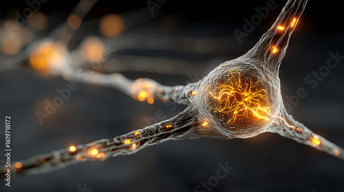 Close-Up Cutaway View of a Neuromorphic Chip's Brain-Like Architecture