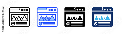 Landing Page Icon Collection With Multiple Styles