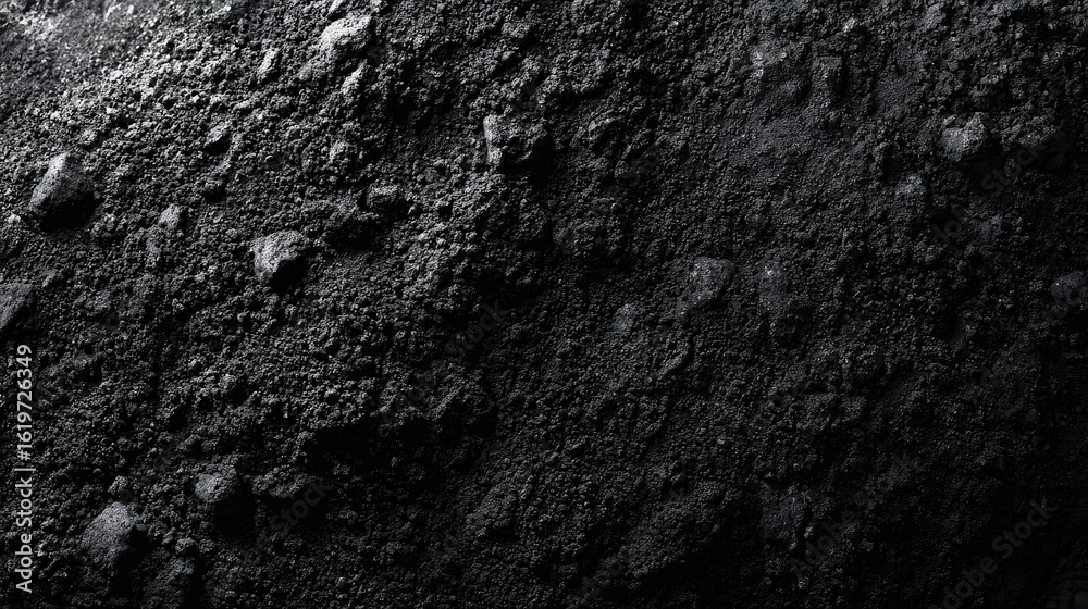 Naklejka premium Charcoal Dust Texture with Soft Particles and Rough Surface