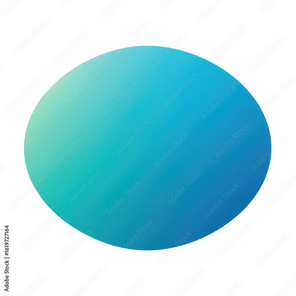 Smooth, ombre-shaded, teal-blue circle Smooth, ombre-shaded, teal-blue circle