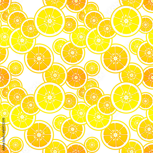 フルーツ　シームレスパターン