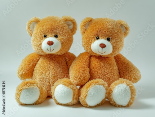 Two Teddy Bears Sitting