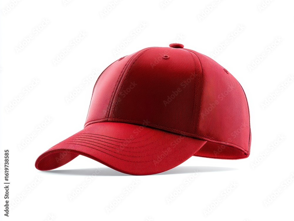 Fototapeta premium Maroon Baseball Cap Simple Design