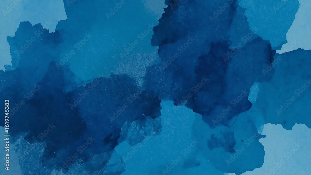 Obraz premium Photo of abstract blue watercolor splash background