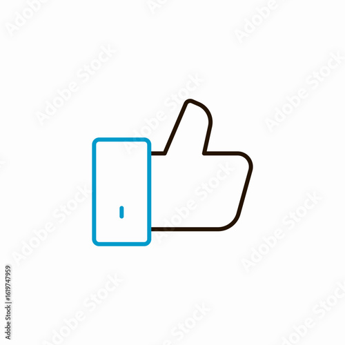like reaction icon sign vector