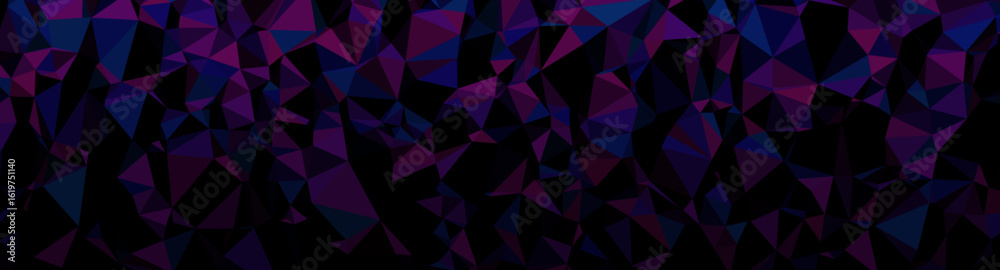 Obraz premium Abstract delaunay voronoi trianglify polygon gradient background illustration.