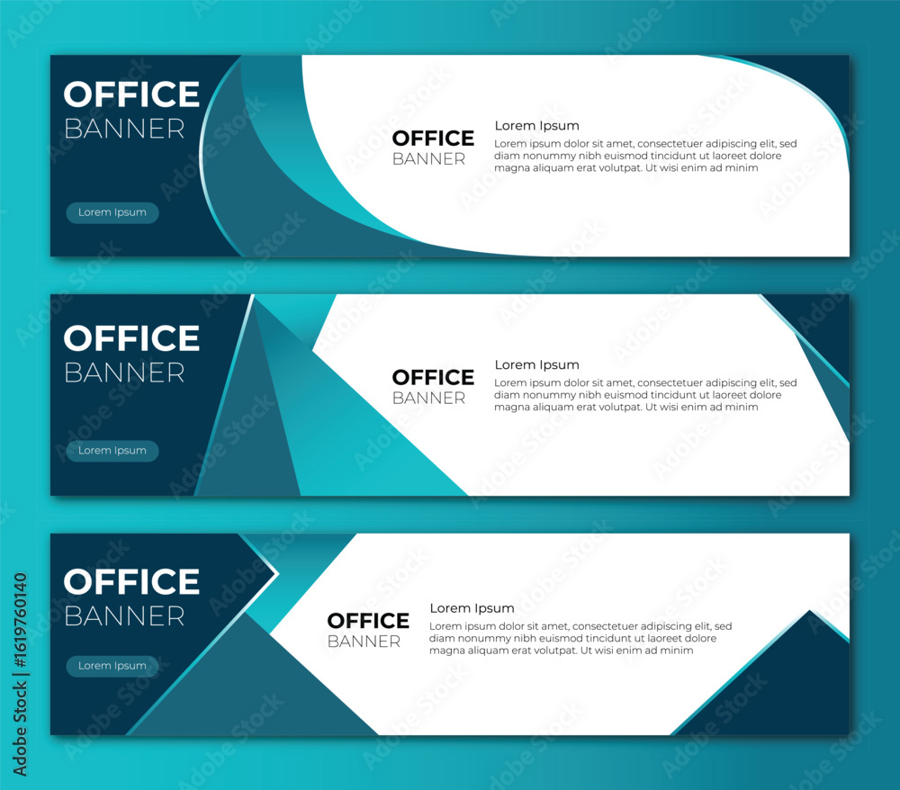 Naklejka premium Corporate Business Web Banner Template