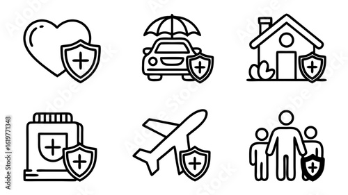 Insurance coverage protection for health car home family travel and medical safety