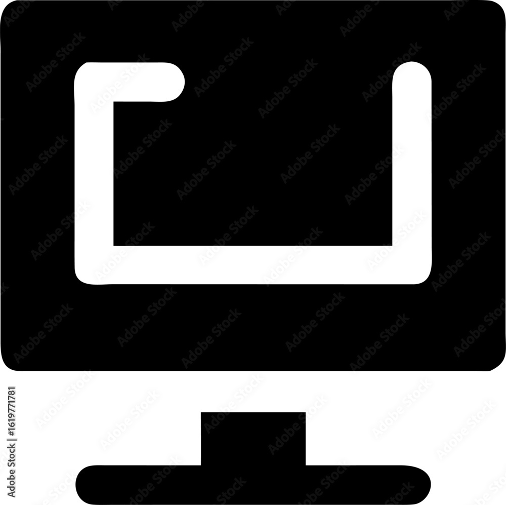 Modern PC Monitor Outline – Workstation, Internet & Technology Vector
Modern PC Monitor Outline – Workstation, Internet & Technology Vector