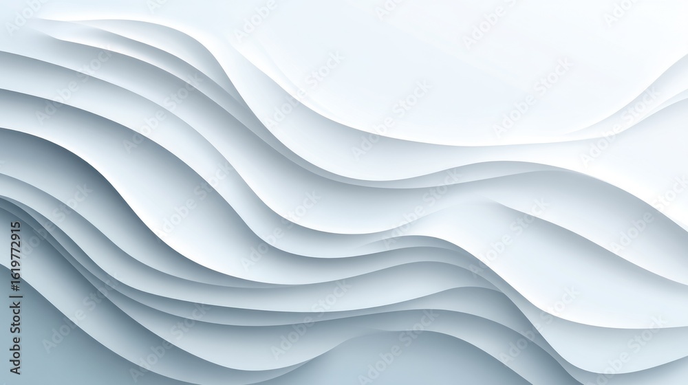 Obraz premium Abstract Modern White Wave Pattern Background for Web and Print
