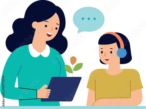 Young Woman Receiving Help From Virtual Assistant On Phone