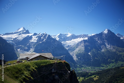 the ice cap of the Grindewald, Switzerland