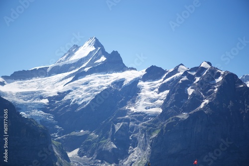 the ice cap of the Grindewald, Switzerland