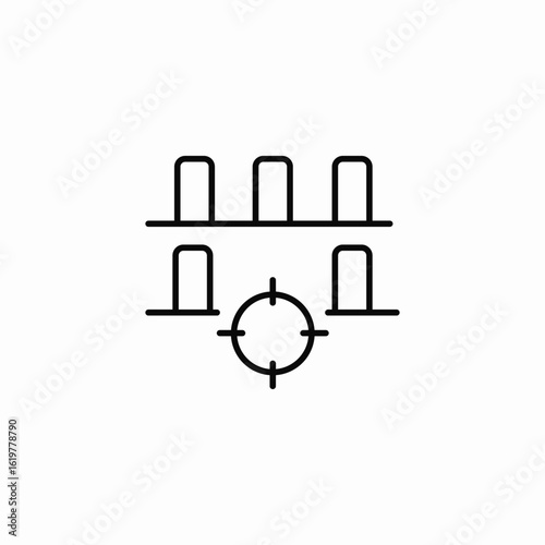 target item icon sign vector