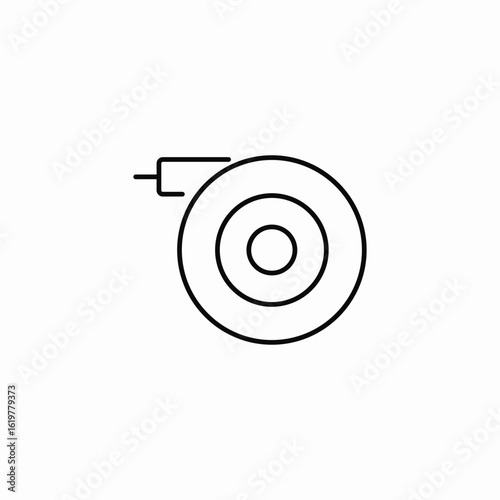 wrap cable icon sign vector