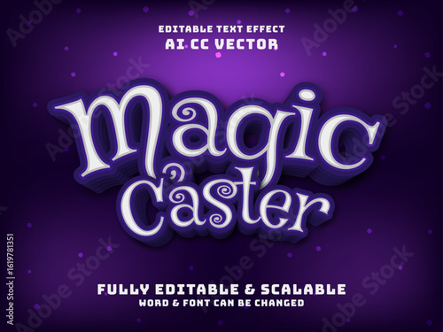 magic 3d text effect. fairy tale story