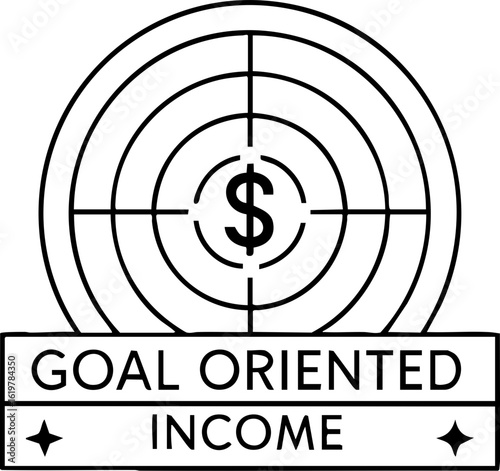 Money and income strategy focus on cashflow with goal oriented mindset for financial success