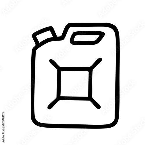 給油ボトル　線画