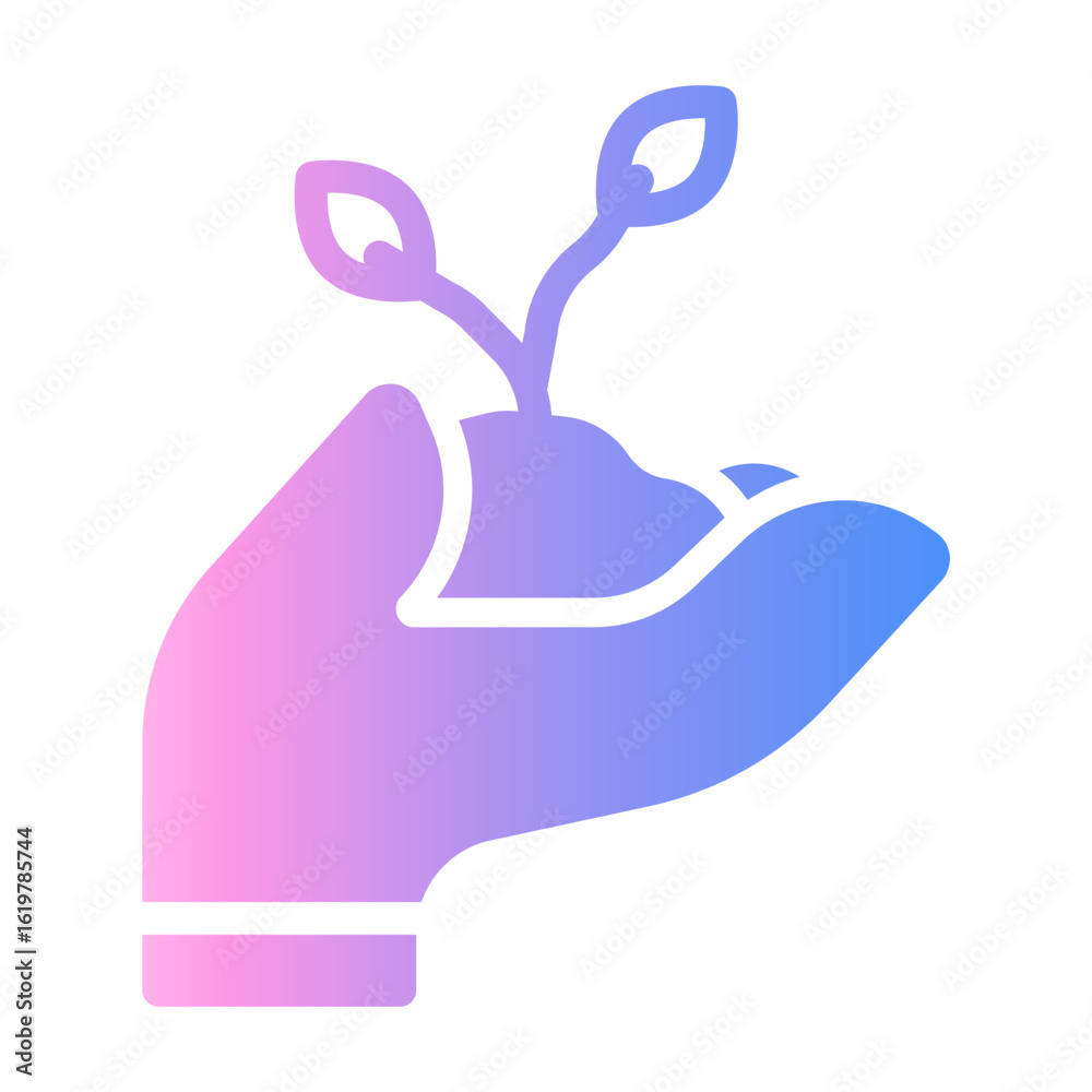Fototapeta premium sprout Gradient icon