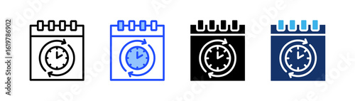 Rescheduling Icon Collection With Multiple Styles