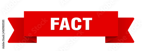 fact ribbon isolated on transparent background. fact ribbon