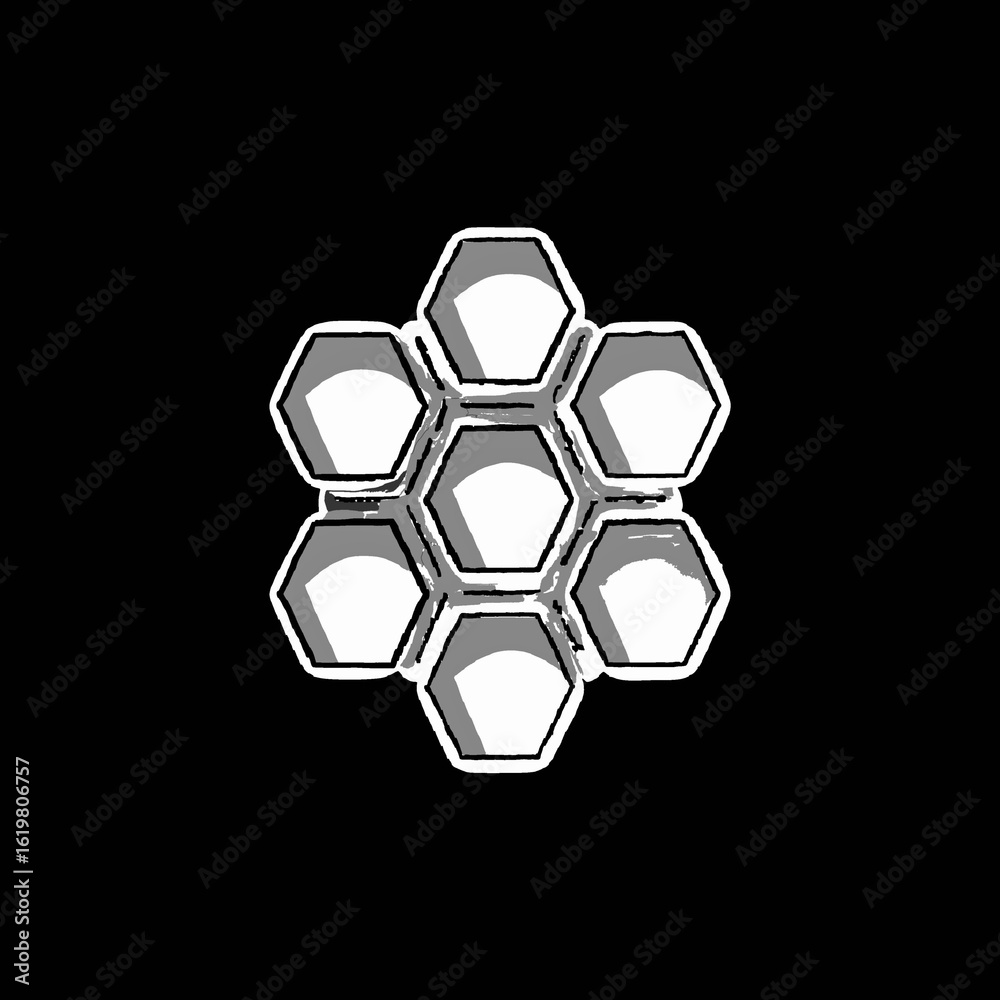 Fototapeta premium abstract background with hexagons
