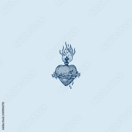 THESE HIGH QUALITY SACRED HEART JESUS VECTOR FOR USING VARIOUS TYPES OF DESIGN WORKS LIKE T-SHIRT, LOGO, TATTOO AND HOME WALL DESIGN