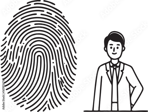 Fingerprint identity verification with a person identification