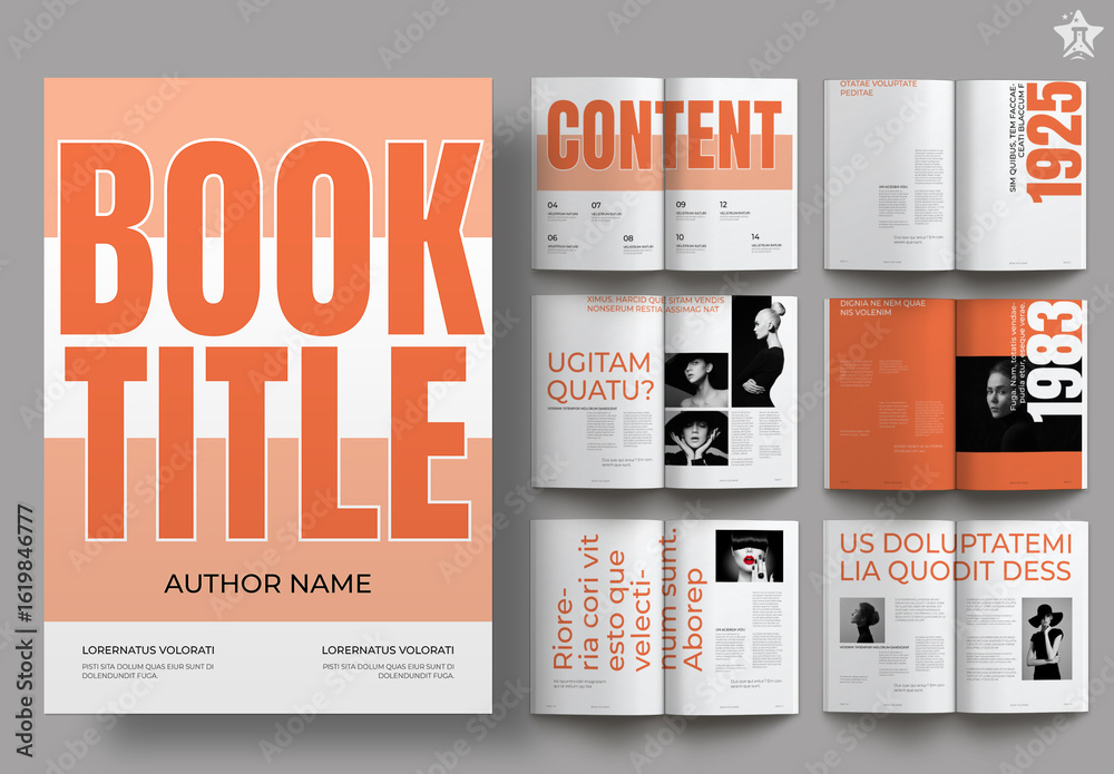 Book Layout Stock Template | Adobe Stock