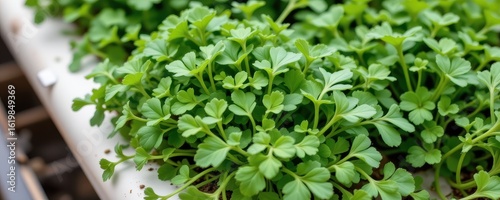 cilantro grows best in mild temperatures and benefits from the stable climate inside a greenhouse for continuous leaf production.