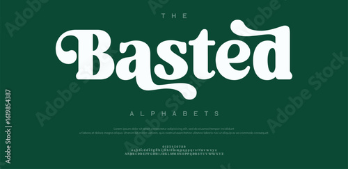 Basted  Modern Serif Font. Elegant Luxury Typography for Fashion, Wedding, Branding and Vintage Logo Design.